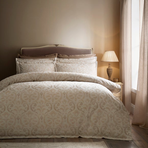 Dorma Rhaine 100% Cotton Jacquard Duvet Cover & Pillowcase Set - image 1