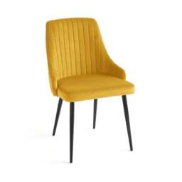 Shea Set of 2 Dining Chairs, Velvet - thumbnail 4