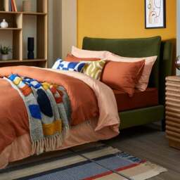 Skylar Velvet Pillow Back Bed Frame - thumbnail 4