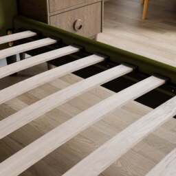 Skylar Velvet Pillow Back Bed Frame - thumbnail 6