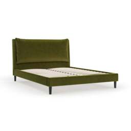 Skylar Velvet Pillow Back Bed Frame - thumbnail 2