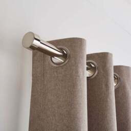 Trinity Extendable Metal Eyelet Curtain Pole - thumbnail 2
