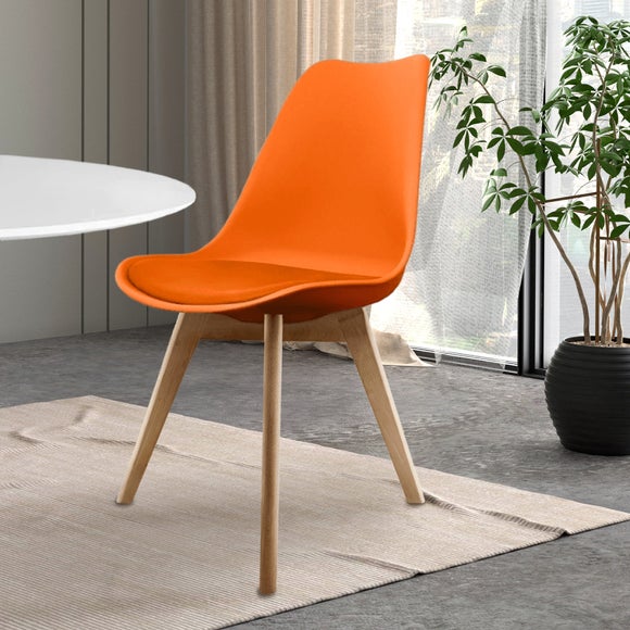 Fusion Living Soho Plastic Dining Chair with Squared Legs - image 1