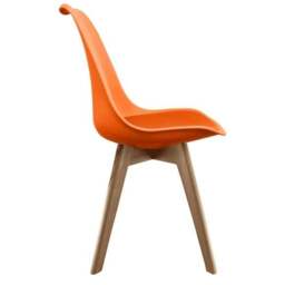 Fusion Living Soho Plastic Dining Chair with Squared Legs - thumbnail 4