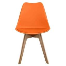 Fusion Living Soho Plastic Dining Chair with Squared Legs - thumbnail 3