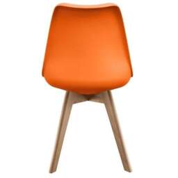 Fusion Living Soho Plastic Dining Chair with Squared Legs - thumbnail 6