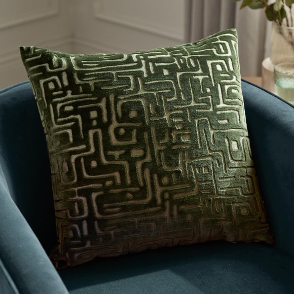 Hoem Soren Geometric Velvet Square Cushion - image 1