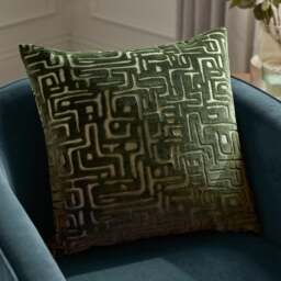 Hoem Soren Geometric Velvet Square Cushion