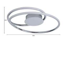 Langdon Bathroom Integrated LED Flush Ceiling Light - thumbnail 6