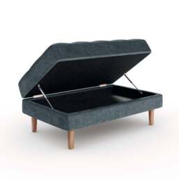 Max Soft Tonal Chenille Storage Footstool - thumbnail 6