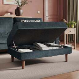Max Soft Tonal Chenille Storage Footstool - thumbnail 2