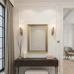 Yearn Diamont Framed Bevelled Rectangle Wall Mirror - thumbnail 3