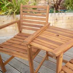 Acacia Wood Companion Seat - thumbnail 2