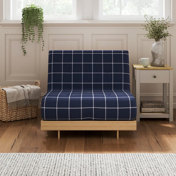 Mito Window Pane Check Single Futon - image 1