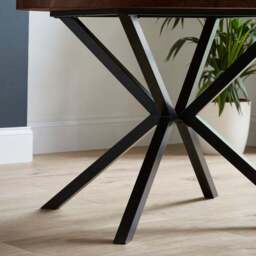 Ezra Round 4 Seater Dining Table - thumbnail 3