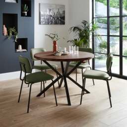 Ezra Round 4 Seater Dining Table - thumbnail 1
