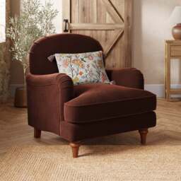 Beatrice II Velvet Armchair - thumbnail 1