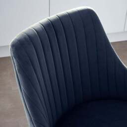 Shea Counter Height Barstool, Velvet - thumbnail 3