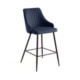 Shea Counter Height Barstool, Velvet - thumbnail 5