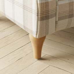 Oswald Padded Pushback Check Armchair - thumbnail 6