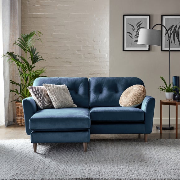 Sven Opulent Velvet Reversible Corner Chaise Sofa - image 1