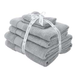 Catherine Lansfield Anti Bacterial 6 Piece Towel Bale - thumbnail 1