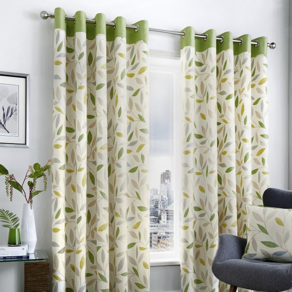 Fusion Beechwood Eyelet Curtains - image 1