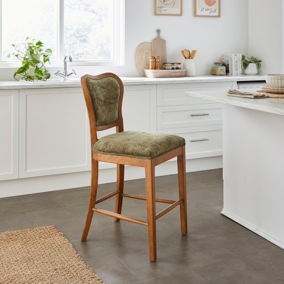 Betty Counter Height Bar Stool, Soft Chenille - image 1