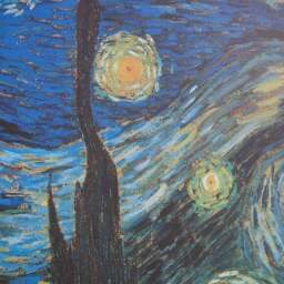 Starry Night by Van Gogh Framed Print - thumbnail 2