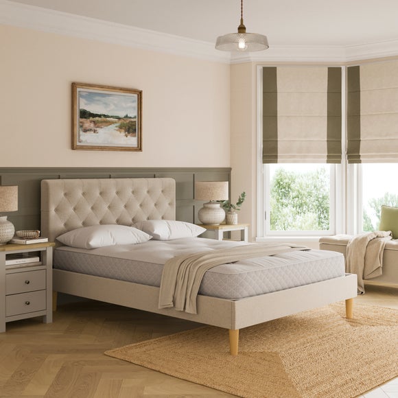 Emberly Chenille Bed Frame - image 1