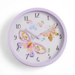 Buttterfly Round Wall Clock - thumbnail 3
