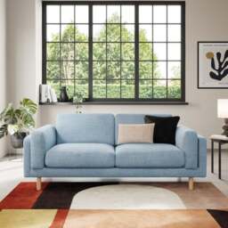 Newton Chunky Tonal Weave 3 Seater Sofa - thumbnail 1