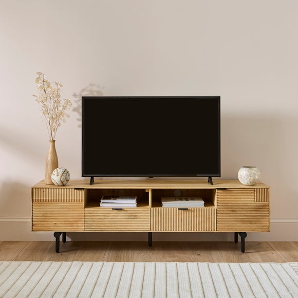 "Spencer Extra Wide TV Unit for TVs up to 80"", Mango Wood"