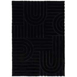 Supersoft Lush Geometric Faux Fur Arch Rug - thumbnail 5