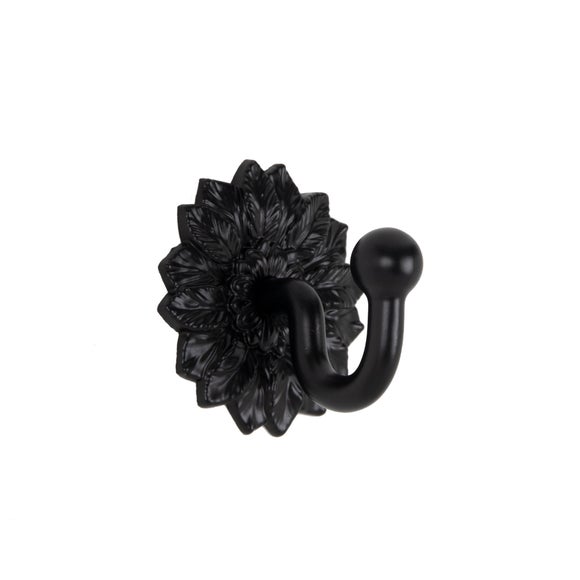 Leaf Backplate Curtain Tieback Hooks