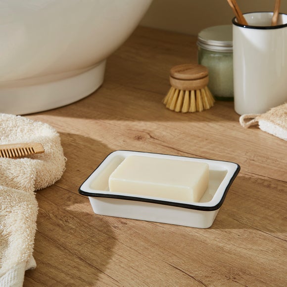 Enamel Ceramic Soap Dish - image 1