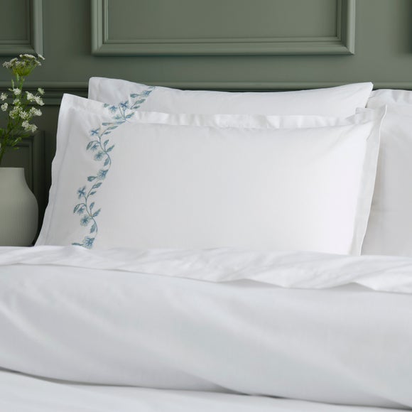 Birtley Embroidered 100% Cotton Oxford Pillowcase