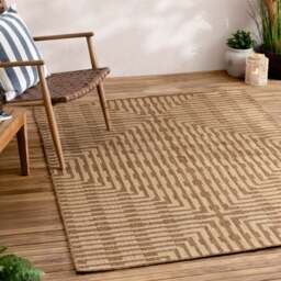 Yard Sandown Jute Effect Indoor Outdoor Rug - thumbnail 1