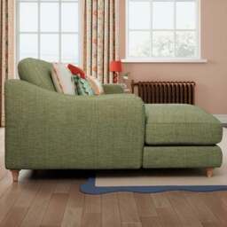Hattie Slub Faux Linen Corner Chaise - thumbnail 2