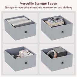 Maye 1 Drawer Fabric Bedside Table - thumbnail 5