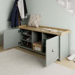 Lancaster Shoe Storage Bench - thumbnail 2