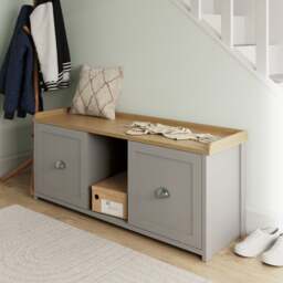 Lancaster Shoe Storage Bench - thumbnail 1
