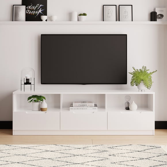 "Larson TV Unit, White for TVs up to 70"""