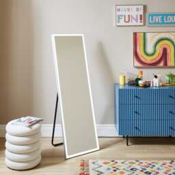 Rectangle Light Up Full Length Free Standing Cheval Mirror - thumbnail 1