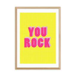 East End Prints You Rock Print - thumbnail 2