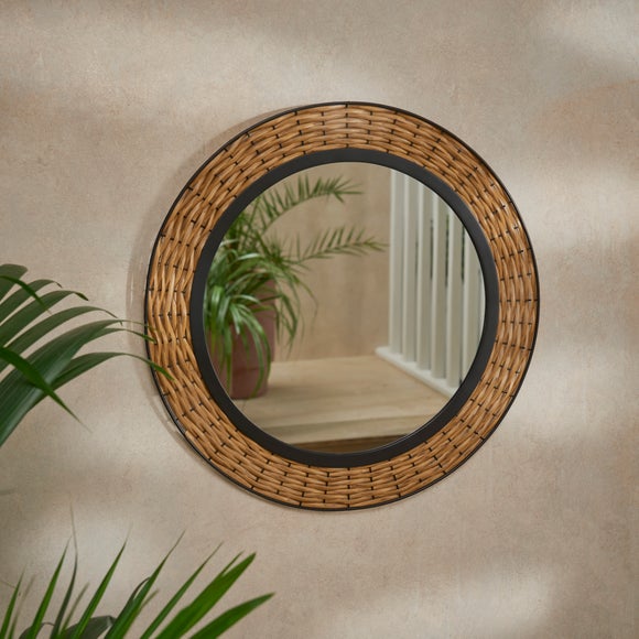 Artisan Round Indoor Outdoor Wall Mirror - image 1