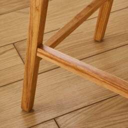 Melia Counter Height Barstool, Striped Fabric - thumbnail 4