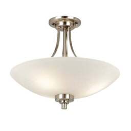 Vogue Welles 3 Light Semi Flush Ceiling Light - thumbnail 4
