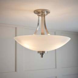 Vogue Welles 3 Light Semi Flush Ceiling Light