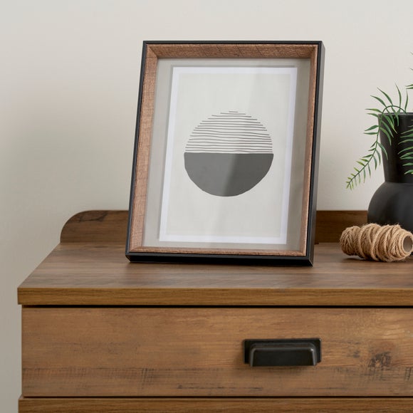 Fulton Natural and Black Photo Frame - image 1